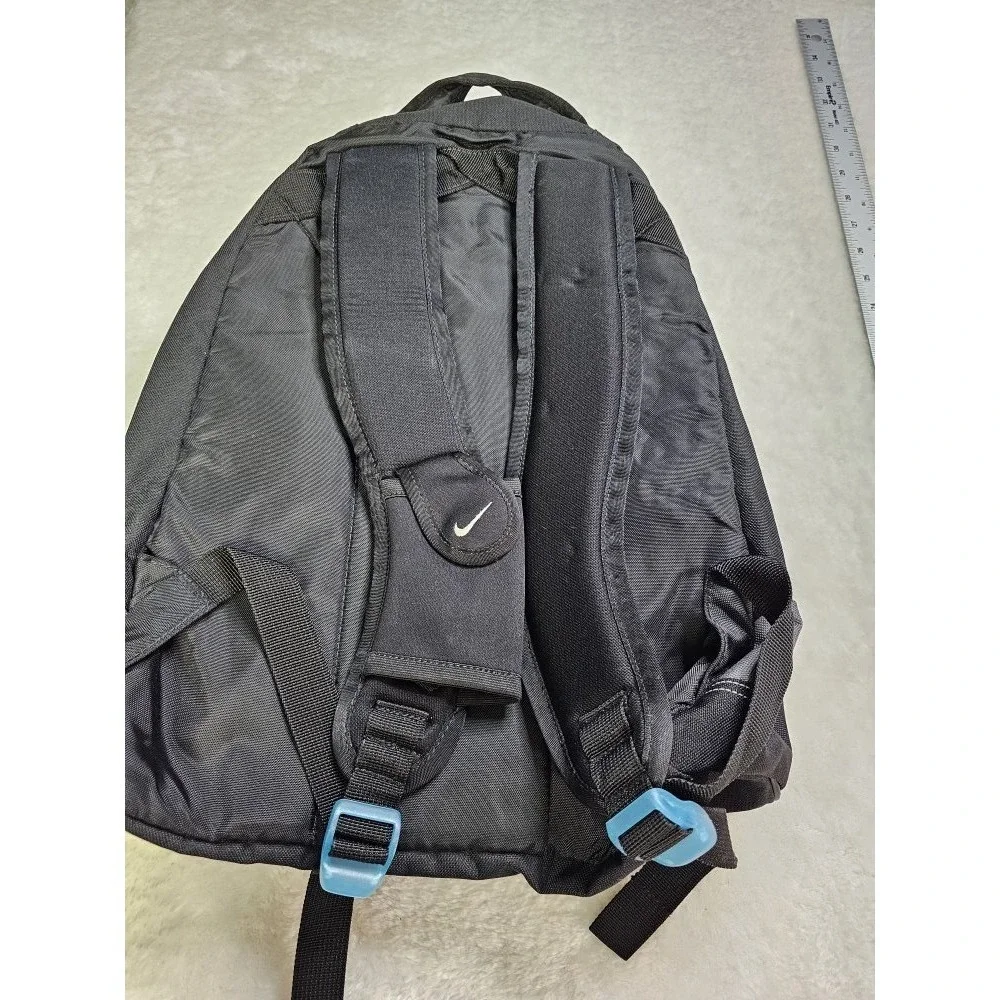 Nike Unisex‎ Gray Black Blue Nylon Backpack 2008 Gymbag Sports